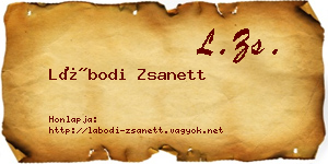 Lábodi Zsanett névjegykártya