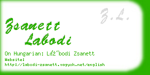 zsanett labodi business card